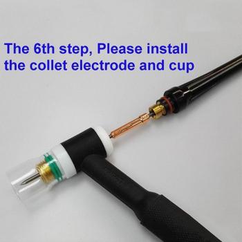 9 Piece TIG Welding Stubby Gas Lens Kit #12 for WP-17/18/26