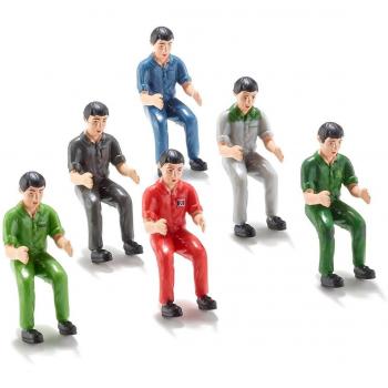 Siku 7071 1:32 Kombinierbares Traktorfahrer‑Set – 6 farbige Teile