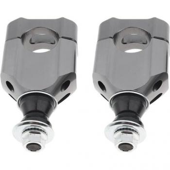 Motorfiets Stuur Riser Klem 2 Stuks CNC 7/8 Inch 22Mm 11/8 Inch 28Mm Zilver