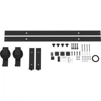 Sistema de Riel para Puertas de Granero 152,5 cm en Acero – Homcom