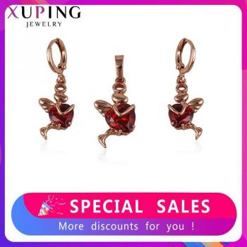 Angel Love Luxury Jewelry Set in Rose Gold for Women S56-64069