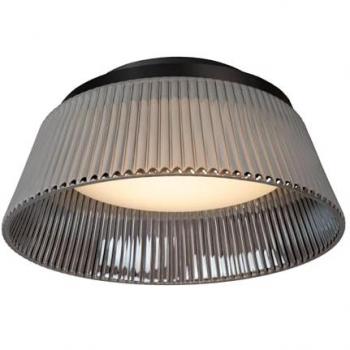 Lucide Vixi Plafonnier Monolampe 17,6 W, 35 cm, Verre Fumé