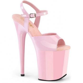 Pleaser FLAMINGO-809 High-Heel-Stiefel in Babypink