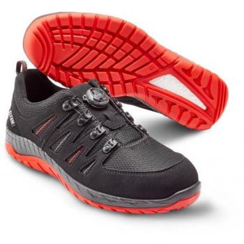 Scarpa bassa di sicurezza Elten Maddox Boa nera-rossa ESD S3