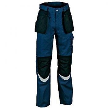 Pantalone da Lavoro Cofra Bricklayer Blu Nera 52 EU