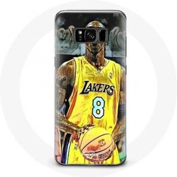 Samsung Galaxy S8 Plus Case Kobe Bryant Dunk Lakers 8 NBA Schwarz