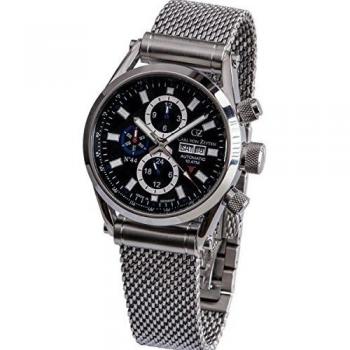 Carl von Zeyten Herren Uhr mit Edelstahlarmband CVZ0044BKMB