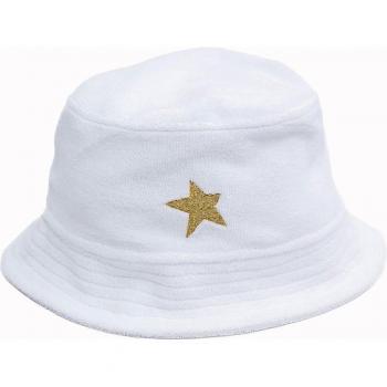 Gorro bucket blanco Mare con bordado dorado Starlite Universe