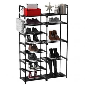 Zapatero torre de 9 niveles, almacenamiento para zapatos y botas, diseño de alta calidad, medidas 86 x 30 x 158 cm