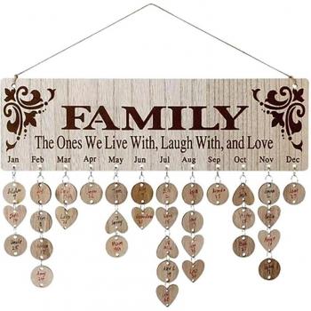 Calendrier mural rappel d'anniversaire