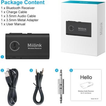 Receptor Coche 1Mii ML100 con Batería Larga Duración