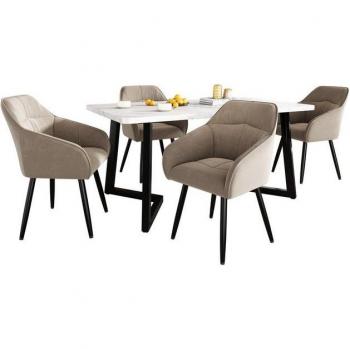 Armadio cucina stile legno, 2 ante + 3 cassetti, ripiano variabile – 120x40x77 cm – Mdf marrone