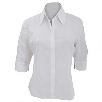 Kustom Kit KK715 3/4 Length Shirt – Soft Linen White