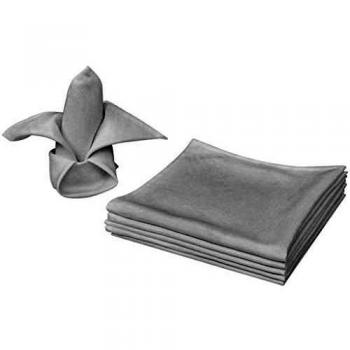 0 White Dinner Napkins 50 x 50 cm