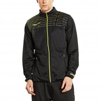 Schwarz/Limonengelb UhlSport Match Classic T-Shirt‑Jacke (XXS)