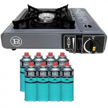 Intec Réchaud Gaz 2200W pour Cuisine Extérieure