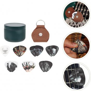 Caja para plectros de guitarra, 1 juego