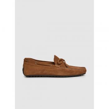 Zapatos náuticos de piel marrón con detalle de cordones de Hackett London para hombre