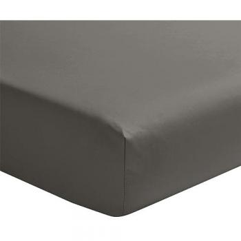 Drap Essix Coton Satin 90x190 Gris