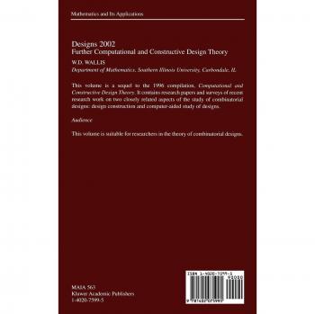 Designs 2002: Further Computational and Constructive Design Theory