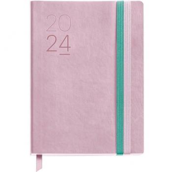 Agenda Miquelrius Journal Día/Página Pastel 2024 Rosa