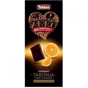 Torras Chocolate Negro Naranja Zero 125g