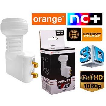 RED OPTICUM Robust Twin LNB I für 2 Teilnehmer weiß