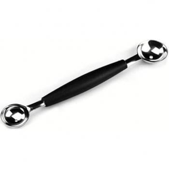 Kitchen 18cm Double Head Stainless Steel Ice Cream Spoon