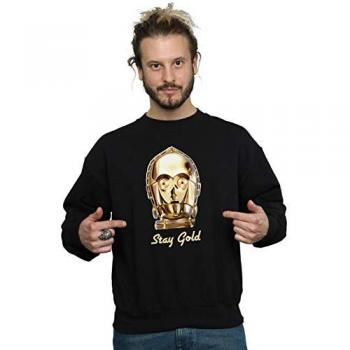 Disney Rise Of Skywalker Men's Gold Sweatshirt