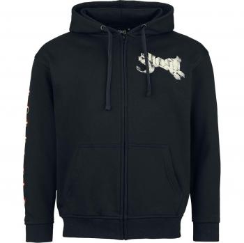 Midnight Rat Zip‑Hood – Dark Black