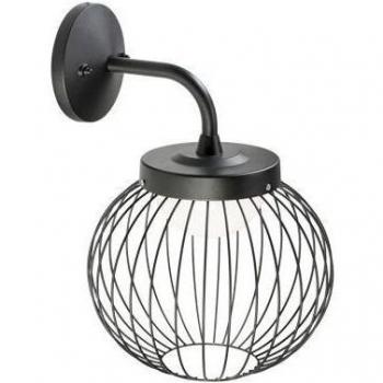 Iperbriko 20 W LED 4000 K Wandleuchte, Schwarz – Modell Cage Black Line