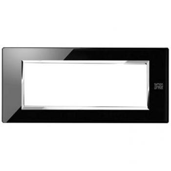 Plaque 6 modules noir lave Simon Urmet Nea 13006.NR
