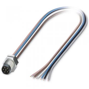 Cable de conexión M8 6 pines macho 500 mm 30 V 2 A IP67