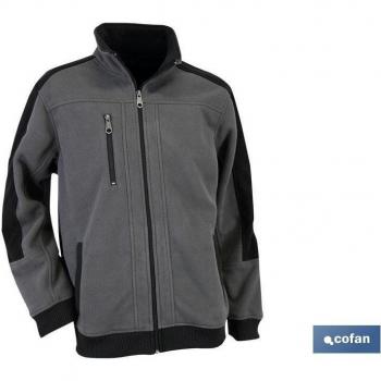 Chaqueta Polar Laboral Walker 370 g/m Gris/Negro
