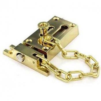 Securit Gold 80mm Door Chain and Bolt – S1636 Series