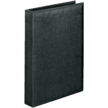 Veloflex 5140780 Exquisit Ringbuch DIN A4, 4-Ring, 15 mm, schwarz