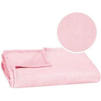 Coperta rosa 200x220 cm per divano e letto