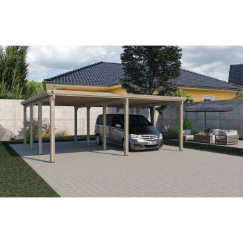 Weka Pin Treated Autoclave Carport Double Toit 36,9 m²