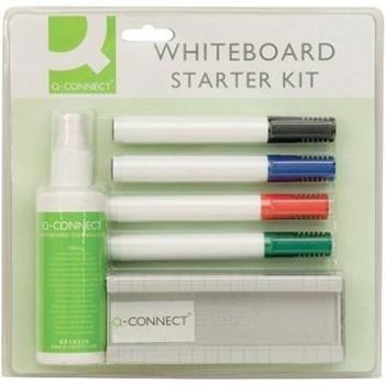 Starter Kit Lavagna Bianca: Pennarelli Q-Connect (4) + Cancellino