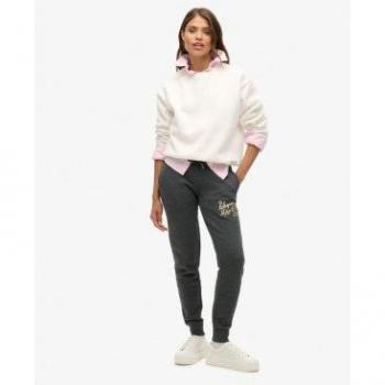 Superdry Pantalón Casual con Detalle Metalizado