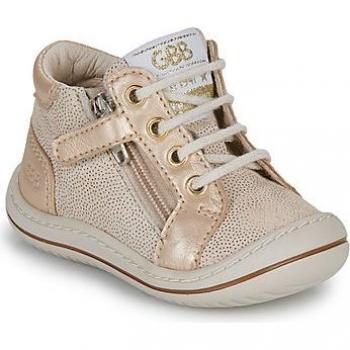GBB Flexoo Zipette High-Top Girls' Shoes in Beige