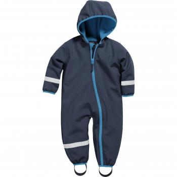 Playshoes Softshell-Overall für Kleinkinder in marineblau