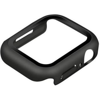 Coque Enkay Soft Touch pour Apple Watch Series 7 45 mm Noir