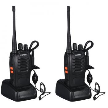 Paire de Talkies Walkies Garde de Sécurité LESHP BF-888 (2 PCS)