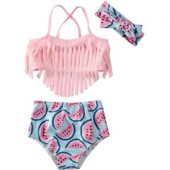 Conjunto de Playa Banda Halter y Borlas 0-2T