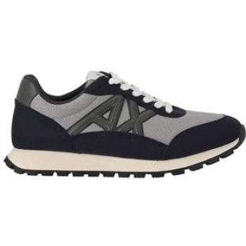 Armani Exchange Male Footwear – Navy/Gray Trainers, UK 8.5, Model Xm001960