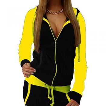 Coulisse Hooded Outfit Donna Giallo