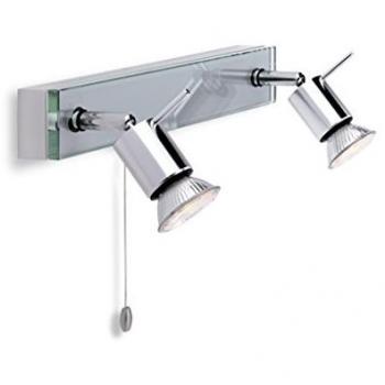 Applique Firstlight Aqua 2 faretti in alluminio e vetro trasparente GU10
