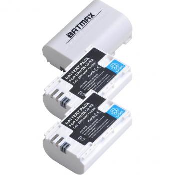 Batterie 4X LP-E6 2650mAh pour Canon EOS 5DS, 5DS R