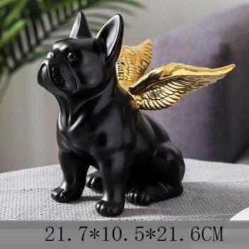 Moderne französische Bulldogge Statue